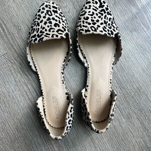 Rachel Zoe Black and Cream Flats with Pointed Toe